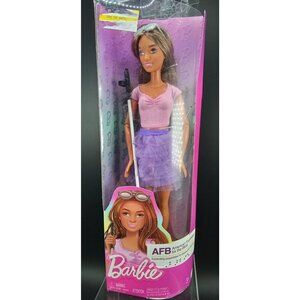 Barbie Doll With AFB Collaboration Blind Representation Purple Top & Skirt